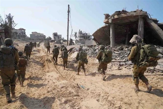 Binh sỹ Israel được triển khai tại Dải Gaza ngày 5/11/2023. (Ảnh: THX/TTXVN)