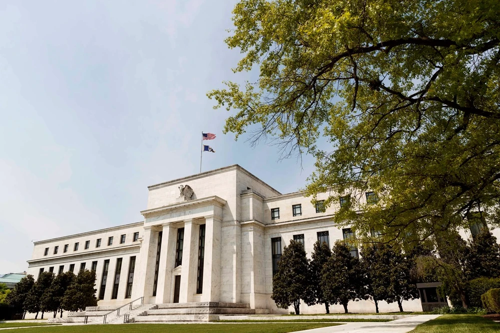 Trụ sở Cục Dự trữ liên bang Mỹ (Fed) ở Washington, D.C (Mỹ). (Ảnh: THX/TTXVN)