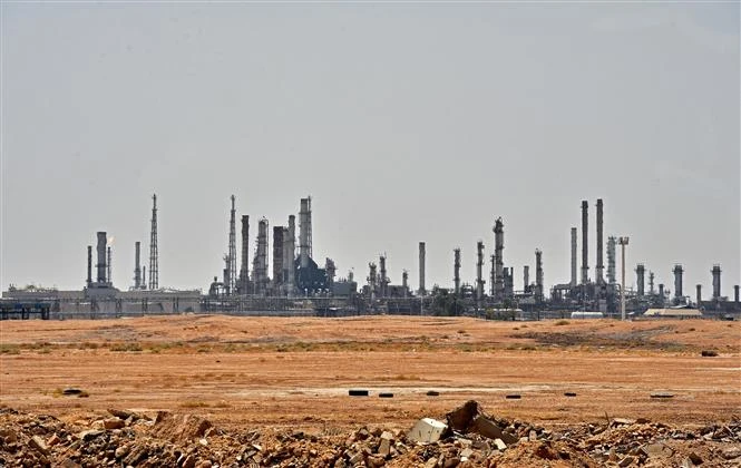 Cơ sở khai thác dầu của Công ty Dầu Aramco ở Riyadh, Saudi Arabia. (Ảnh: AFP/TTXVN)