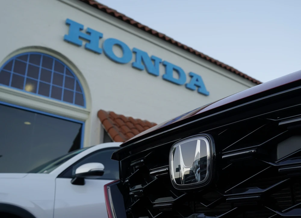 Một đại lý bán xe của Honda ở Burlingame, California (Mỹ) ngày 6/2/2024. (Ảnh: THX/TTXVN)