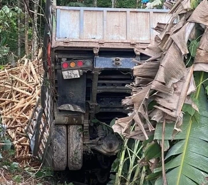 Hiện trường vụ tai nạn. (Nguồn: Báo Quảng Nam)