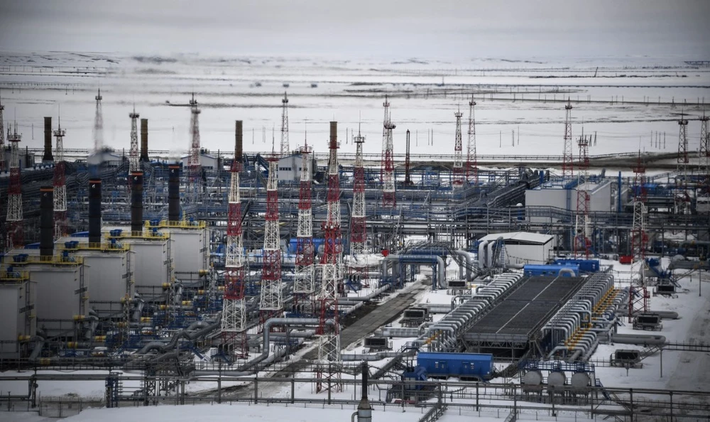 Mỏ khí đốt Bovanenkovo của Nga trên bán đảo Yamal ở Bắc Cực. (Ảnh: AFP/TTXVN)