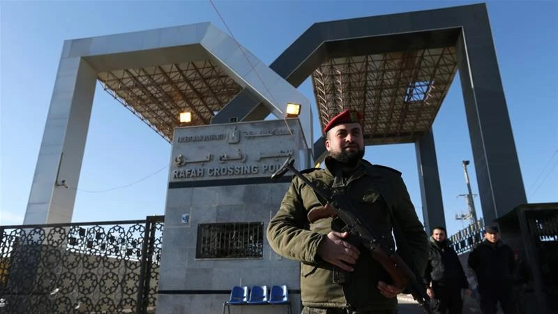 Cửa khẩu biên giới Rafah giữa Dải Gaza và Ai Cập. (Nguồn: Reuters)
