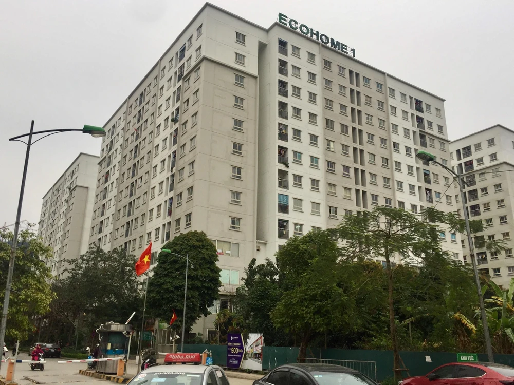 Khu nhà ở xã hội Ecohome 1 là một trong những Dự án nhà ở xã hội tiêu biểu của Hà Nội. (Ảnh: Nguyễn Thắng/TTXVN)