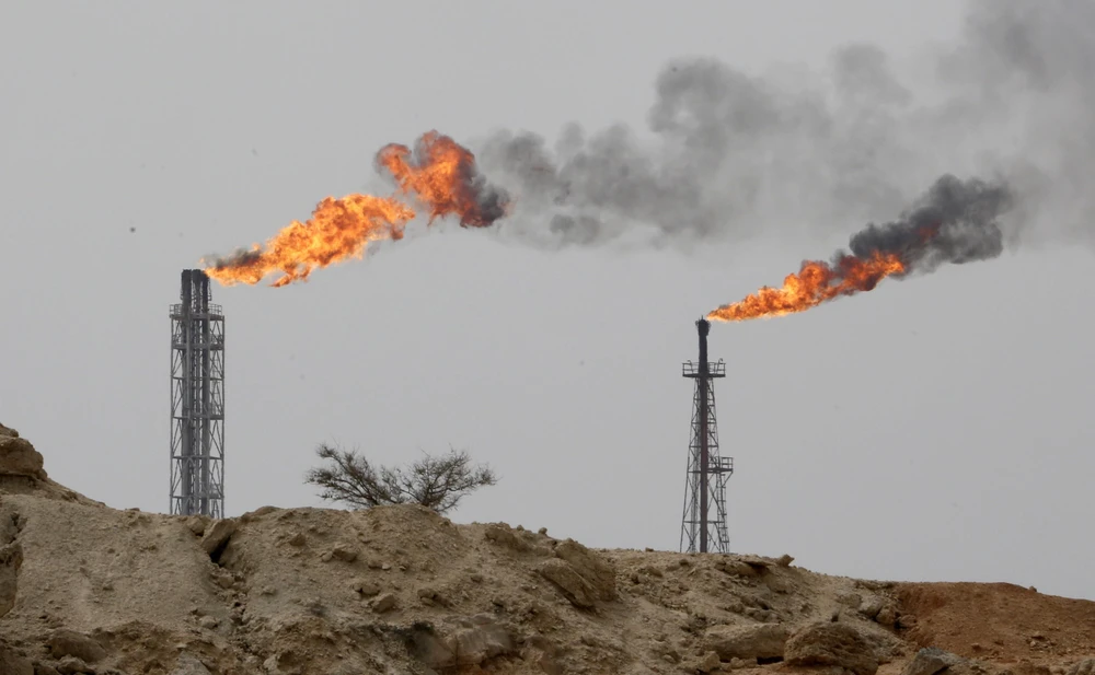 Cơ sở lọc dầu tại Đảo Khark của Iran. (Nguồn: AFP/TTXVN)