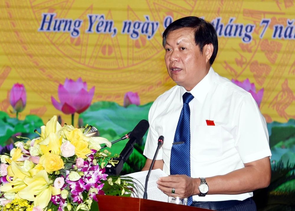 Ông Đỗ Xuân Tuyên, Phó Bí thư Thường trực tỉnh ủy, Chủ tịch Hội đồng nhân dân tỉnh Hưng Yên, được Thủ tướng bổ nhiệm giữ chức vụ Thứ trưởng Bộ Y tế. (Ảnh: Đinh Tuấn/TTXVN)