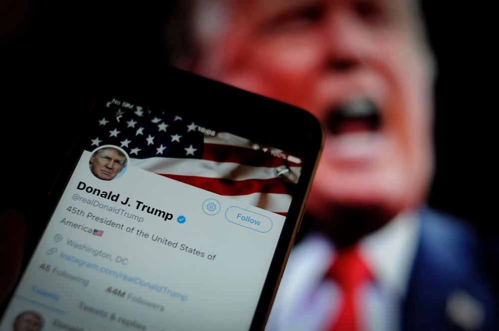 Tài khoản Twitter của ông Trump. (Nguồn: Getty Images)