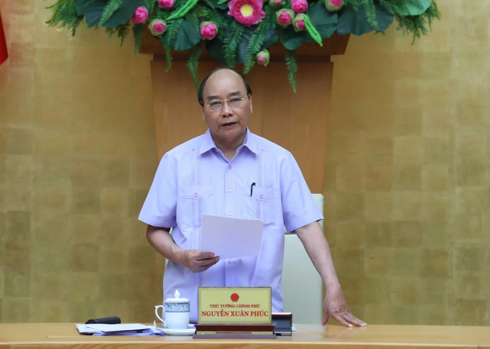 Thủ tướng Nguyễn Xuân Phúc phát biểu. (Ảnh: Thống Nhất/TTXVN) 