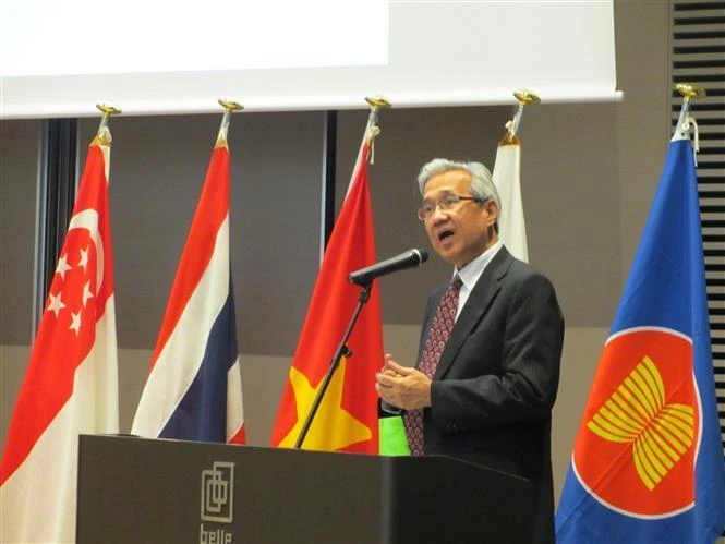 Tiến sỹ Aladdin D. Rillo, Phó Tổng Thư ký ASEAN, phát biểu tại hội thảo. (Ảnh: Đào Tùng/TTXVN)