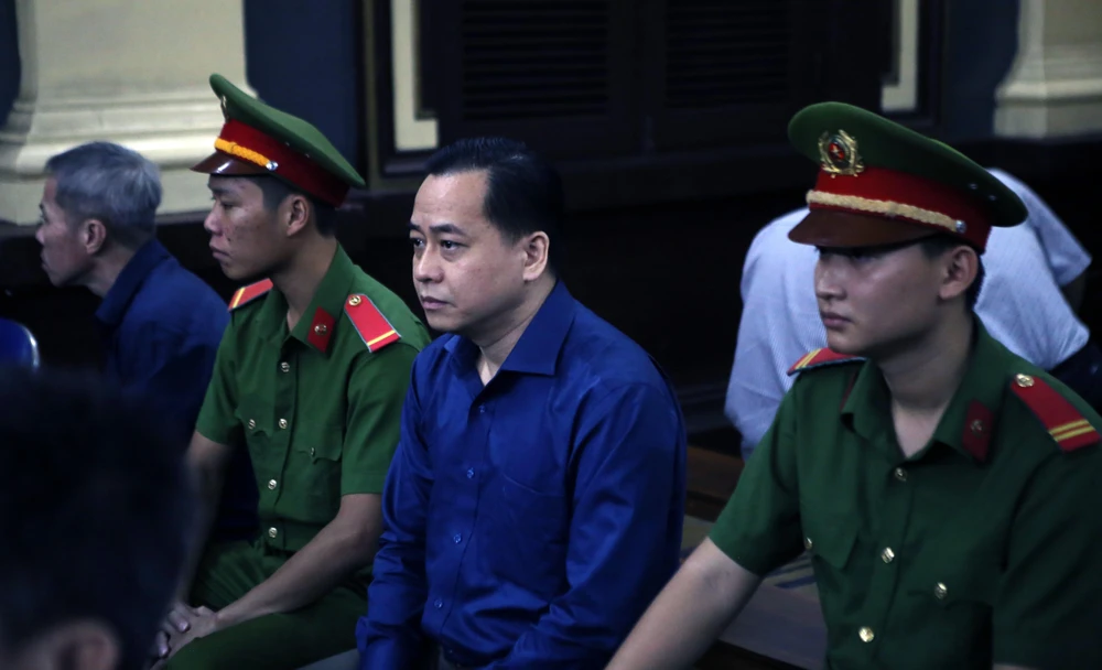 Bị cáo Phan Văn Anh Vũ (tức Vũ 'nhôm') tại phiên tòa ngày 30/11/2018. (Ảnh: Thành Chung/TTXVN)