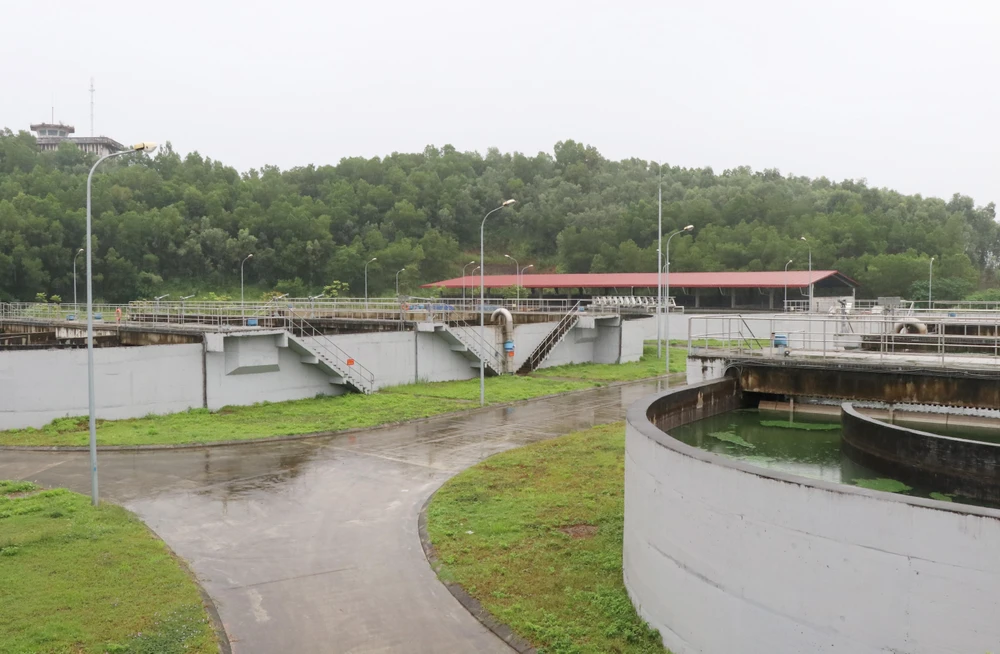Một góc Nhà máy xử lý nước thải Gia Sàng, thành phố Thái Nguyên. (Ảnh: Hoàng Nguyên/TTXVN)