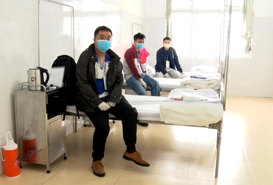 Lao động Trung Quốc nhận phòng và được cách ly tại cơ sở 2, Bệnh viện Hữu Nghị Việt Tiệp (Hải Phòng). (Ảnh: An Đăng/ TTXVN)