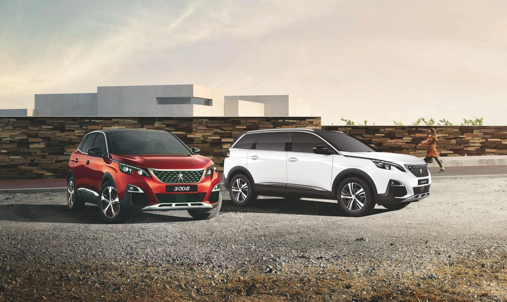 Bộ đôi Peugeot 3008 & 5008 phiên bản mới. (Nguồn: Vietnam+)