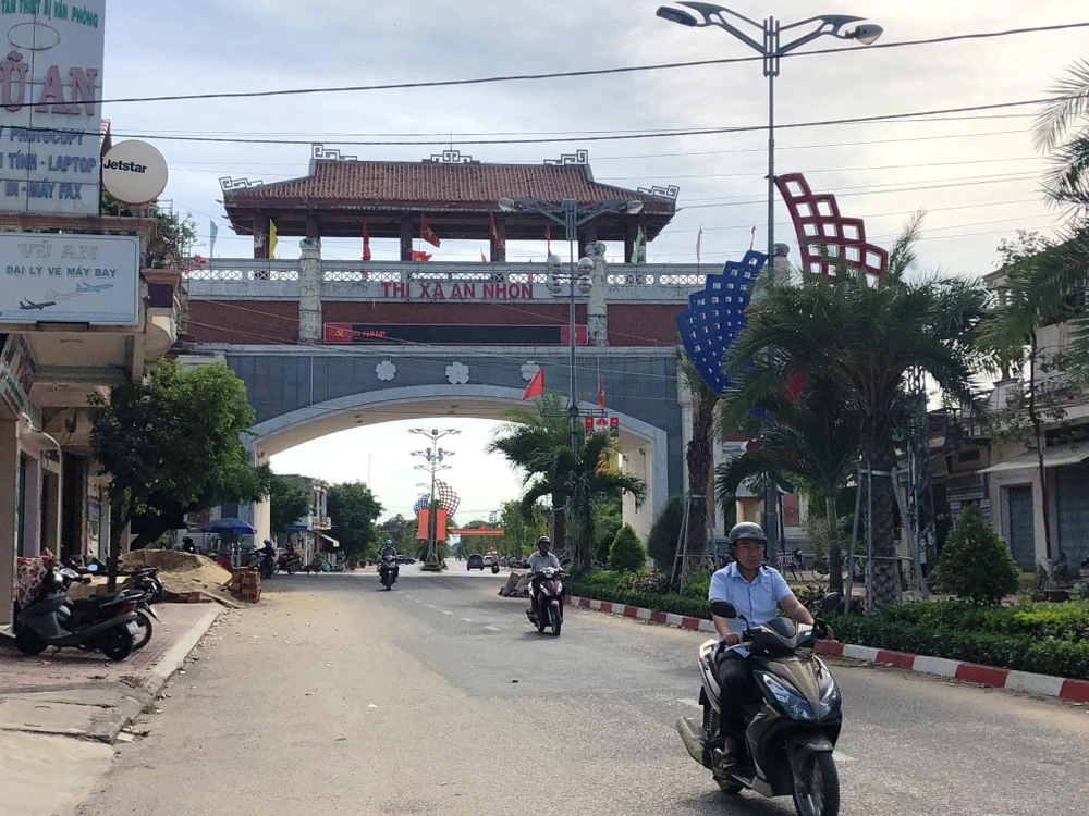 Theo quy hoạch, đến năm 2023 thị xã An Nhơn đạt chuẩn đô thị loại 3; trở thành thành phố vào năm 2025. (Ảnh: Nguyên Linh/TTXVN)