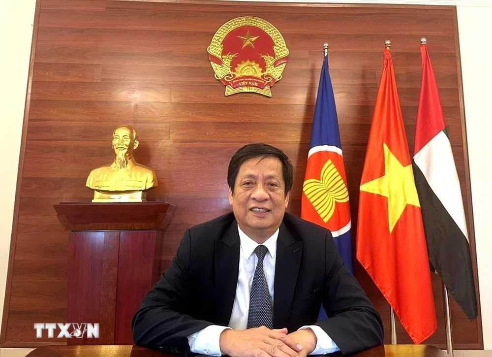 Đại sứ Việt Nam tại UAE Nguyễn Mạnh Tuấn. (Ảnh: TTXVN phát)