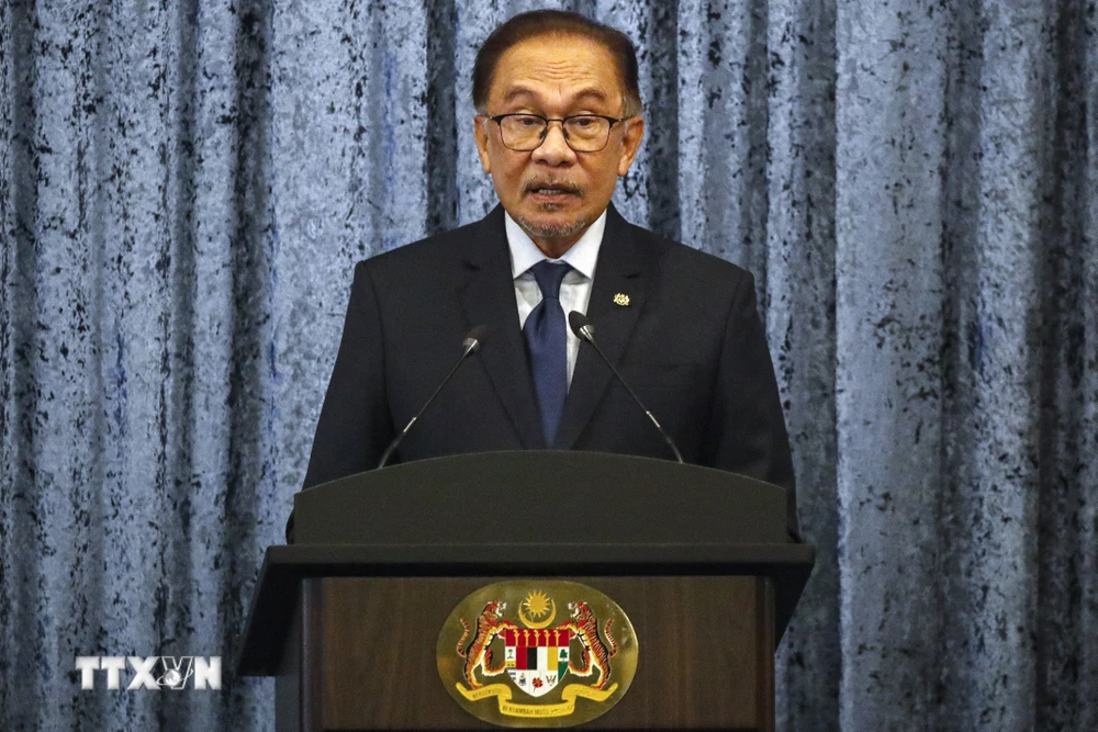 Thủ tướng Malaysia Anwar Ibrahim. (Ảnh: AFP/TTXVN)