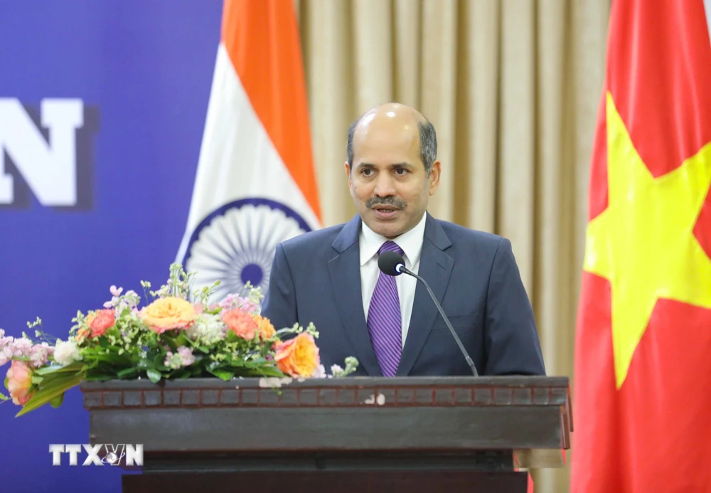 Đại sứ Ấn Độ tại Việt Nam Sandeep Arya. (Ảnh: Thanh Tùng/TTXVN)