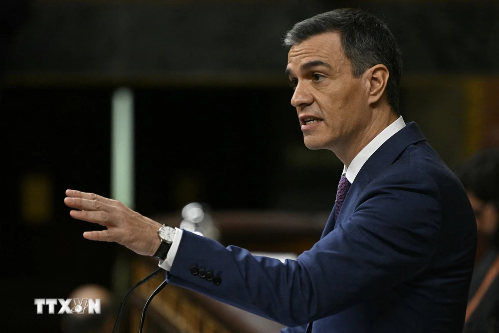 Thủ tướng Tây Ban Nha Pedro Sanchez. (Ảnh: AFP/TTXVN)