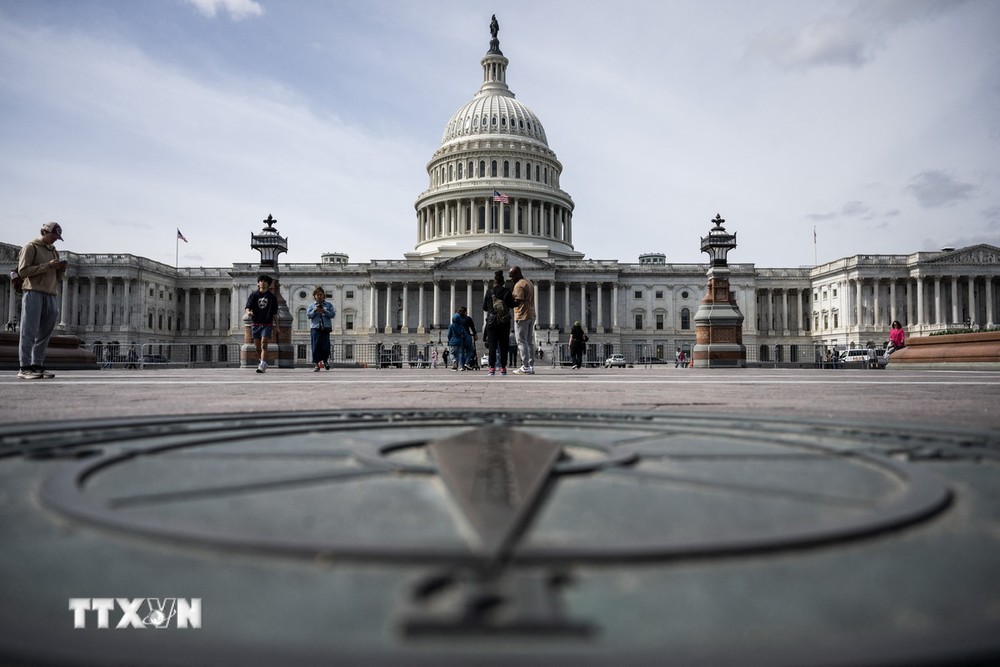 Tòa nhà Quốc hội Mỹ ở Washington DC., ngày 8/3/2024. (Ảnh: AFP/TTXVN)