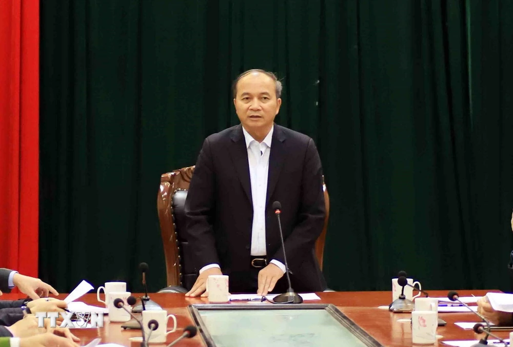 Nguyên Chủ tịch UBND tỉnh Vĩnh Phúc Nguyễn Văn Trì. (Ảnh: Hoàng Hùng/TTXVN)