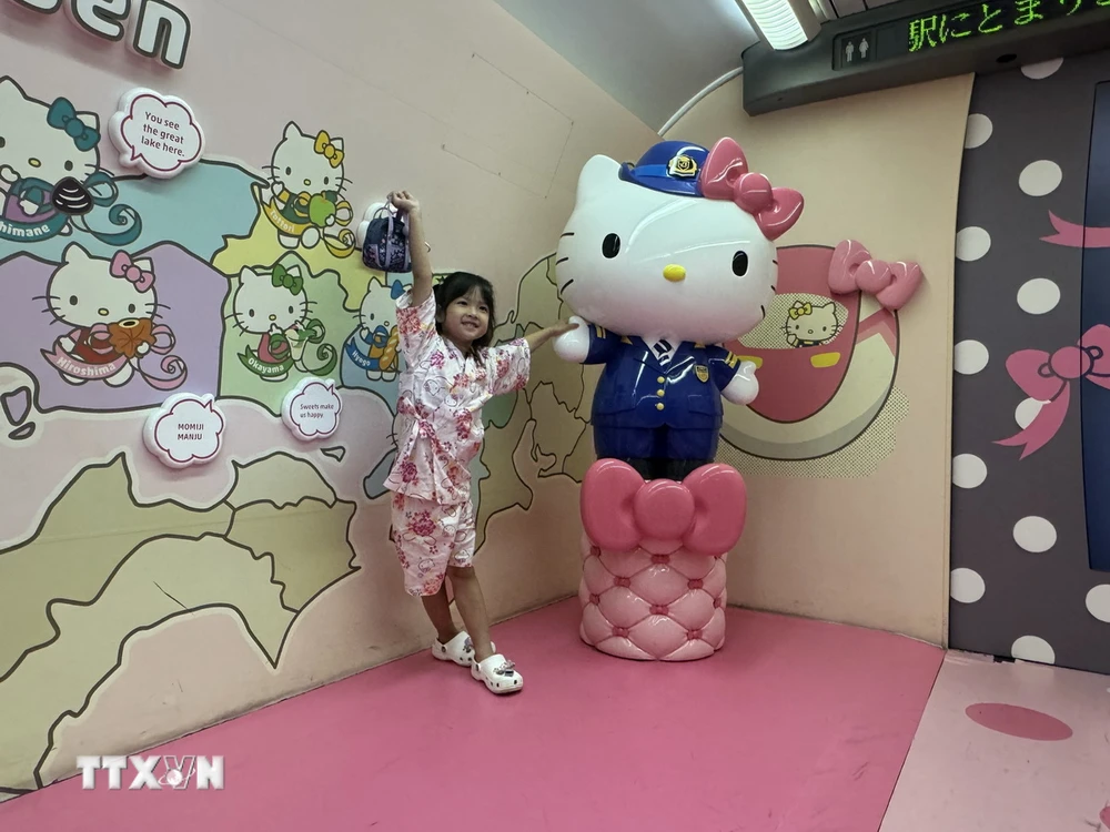 Biểu tượng Hello Kitty tại Nhật Bản. (Ảnh: Phạm Tuân/TTXVN)