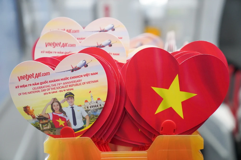 Muôn ánh sao vàng rộn ràng trên những chuyến bay Vietjet dịp kỷ niệm Quốc khánh