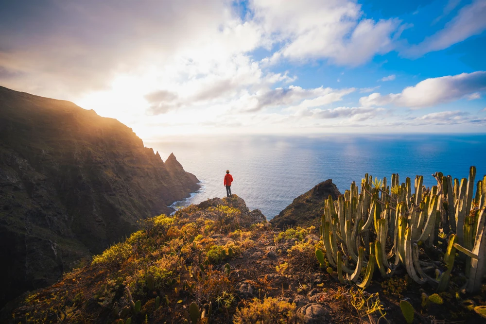 Bãi biển Anaga trên đảo Tenerife thuộc Quần đảo Canary. (Nguồn: Getty)
