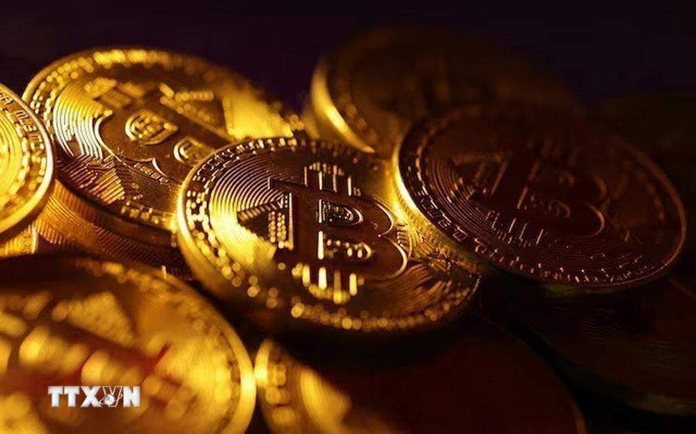 Hình ảnh minh họa đồng tiền điện tử Bitcoin. (Ảnh: REUTERS/TTXVN)