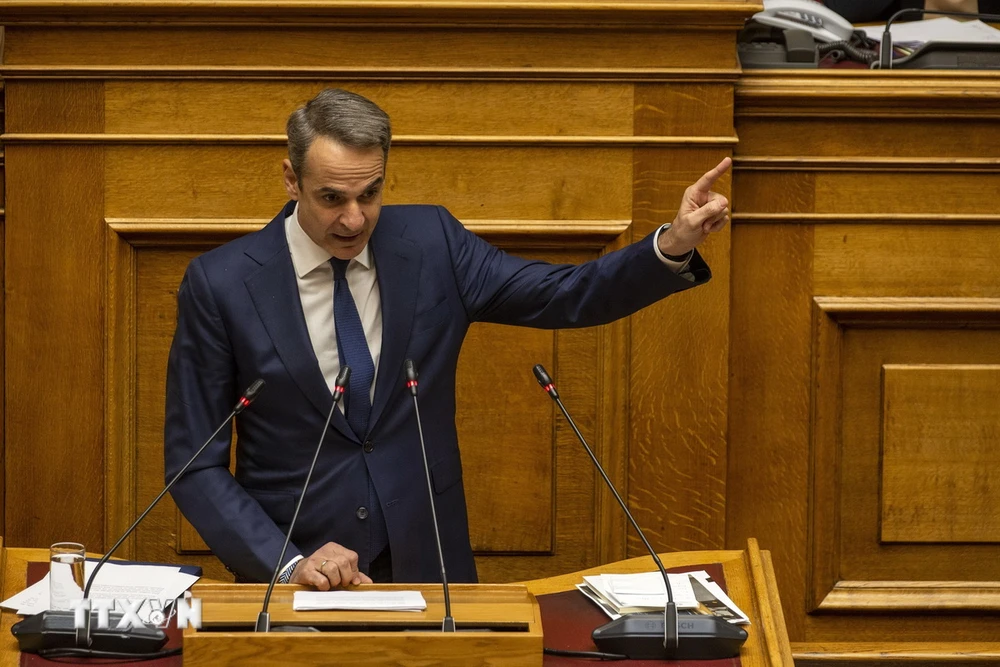 Thủ tướng Hy Lạp Kyriakos Mitsotakis. (Ảnh: THX/TTXVN)