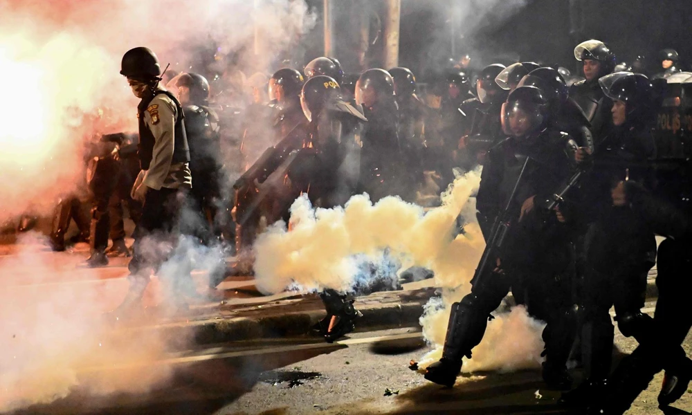 Lực lượng cảnh sát Indonesia. (Nguồn: AFP/Getty Images)