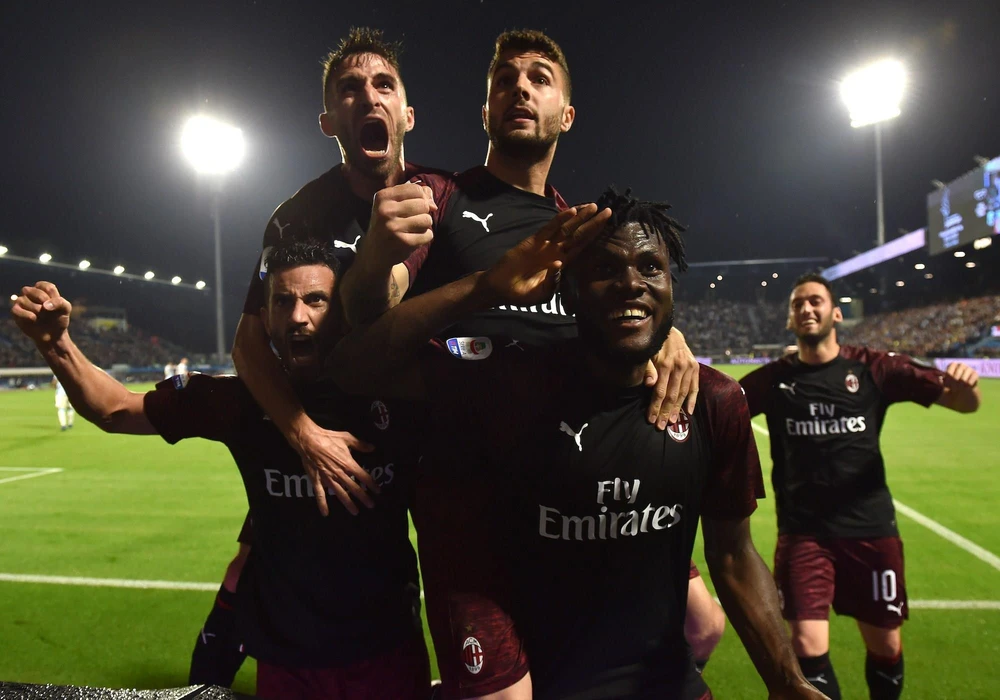 Milan thắng nhưng vẫn không thể giành vé dự Champions League. (Nguồn: Getty Images)