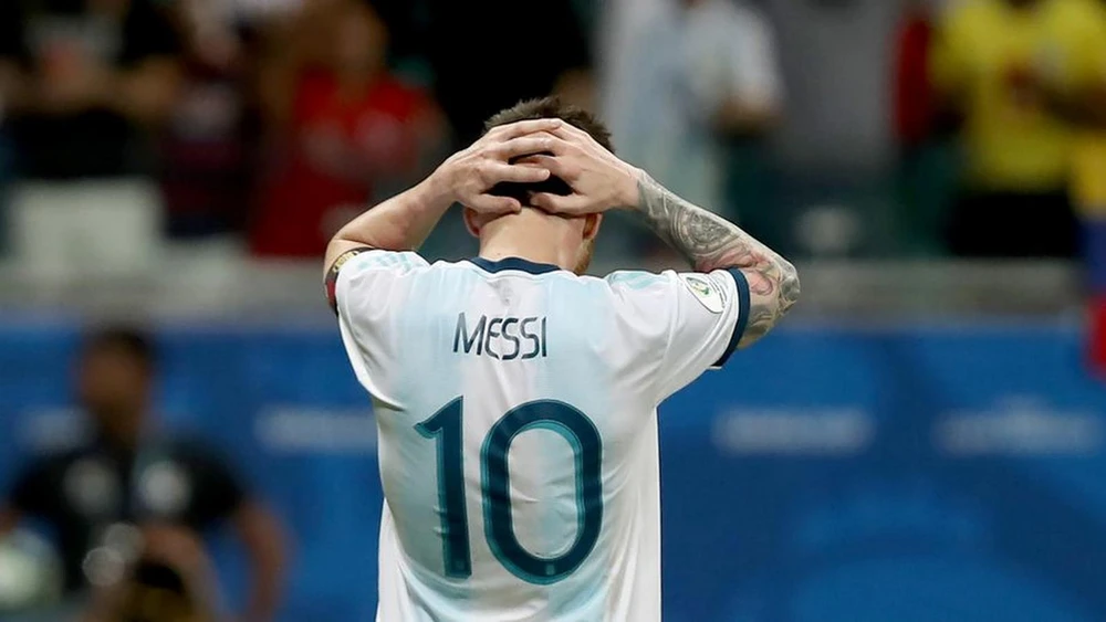 Messi mờ nhạt trong trận thua của Argentina. (Nguồn: Getty Images)