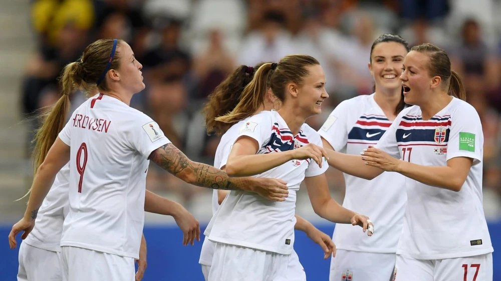 Na Uy giành vé vào vòng 1/8 World Cup nữ 2019. (Nguồn: Getty Images)