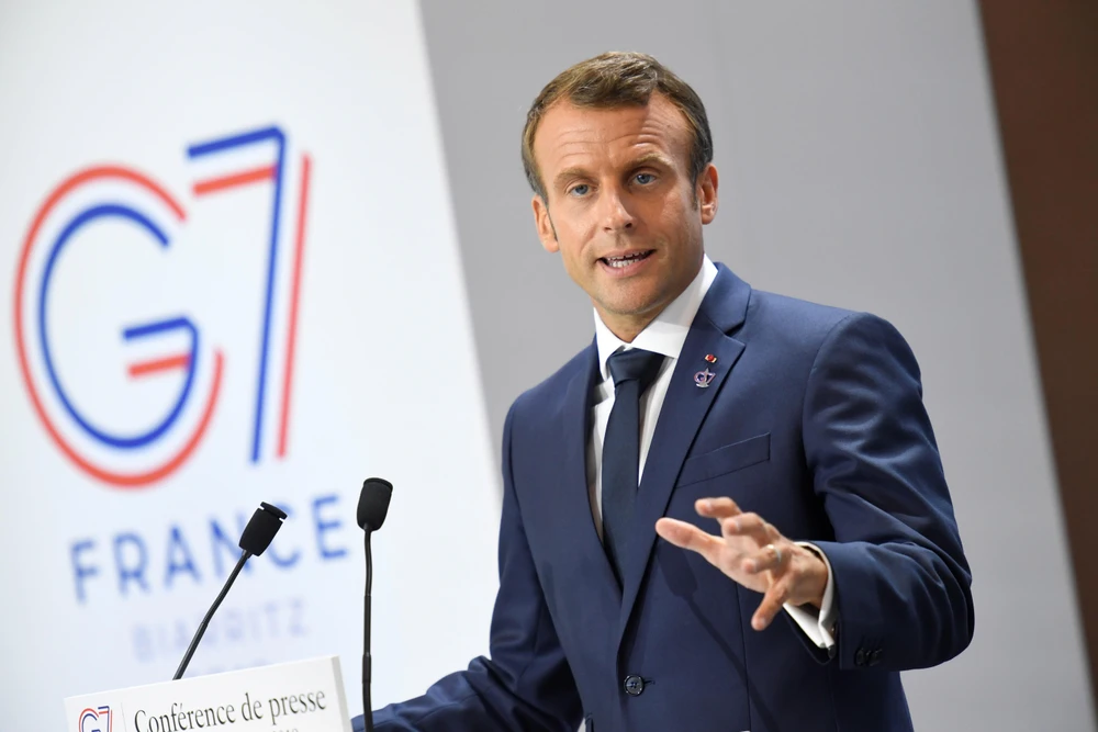 Tổng thống Pháp Macron đã có cuộc điện đàm với người đồng cấp Iran. (Ảnh: AFP/TTXVN)