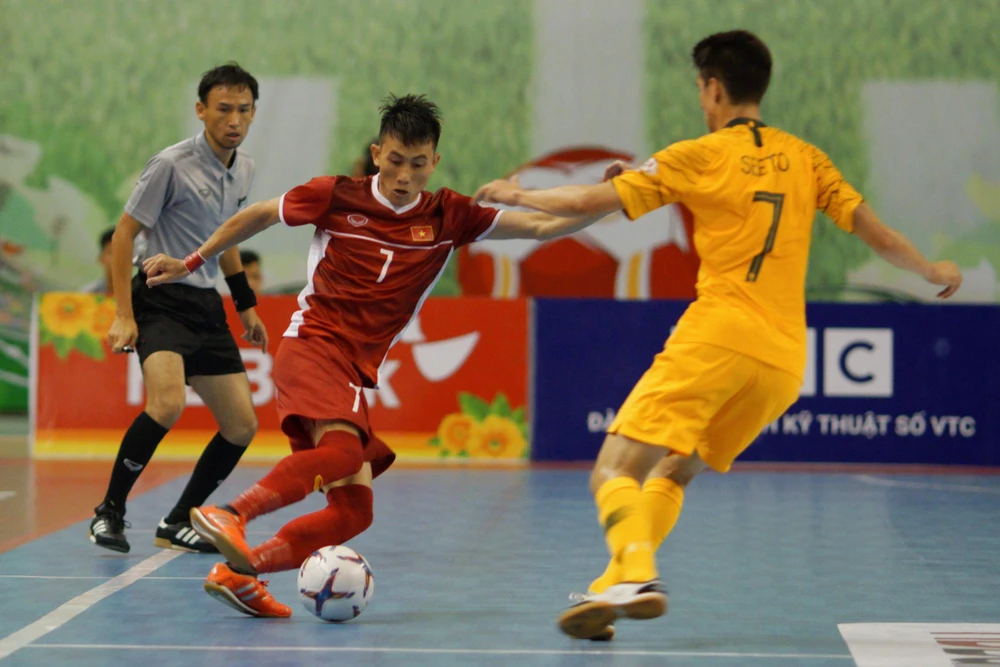 Việt Nam đánh bại Australia tại giải Futsal Đông Nam Á 2019. 