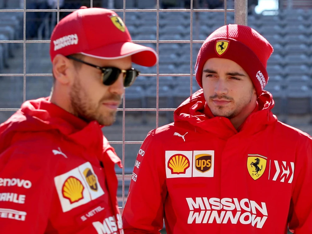 Sebastian Vettel và Charles Leclerc. (Nguồn: Getty Images)