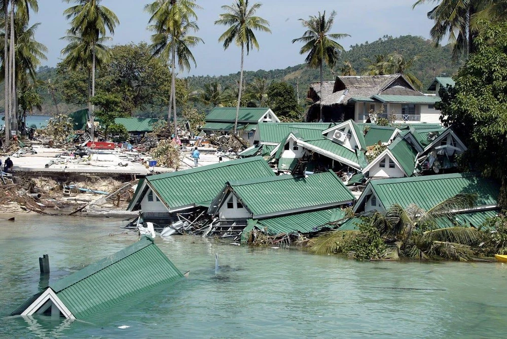 Hình ảnh sau vụ sóng thần năm 2004. (Nguồn: insider)