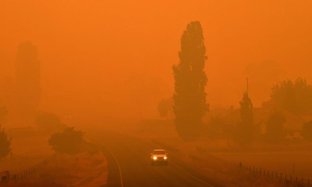 Khói mù từ các đám cháy rừng tiếp tục bao phủ toàn bộ các thành phố lớn của Australia. (Nguồn: Getty Images)