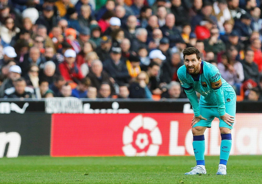 Messi bất ngờ trước Valencia. (Nguồn: Getty Images)