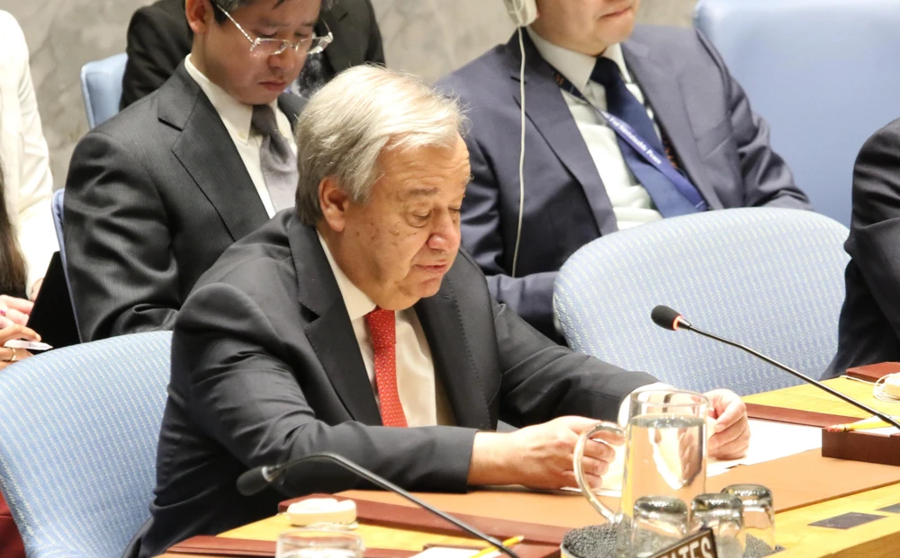 Tổng Thư ký Liên hợp quốc António Guterres. (Ảnh: TTXVN)
