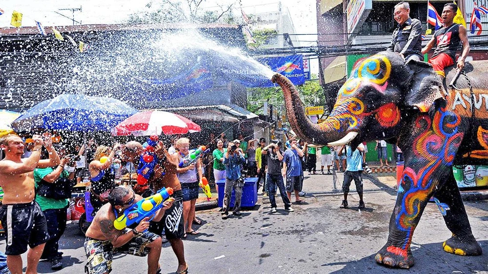 Tết cổ truyền Songkran tại Thái Lan. (Nguồn: livinglocal)