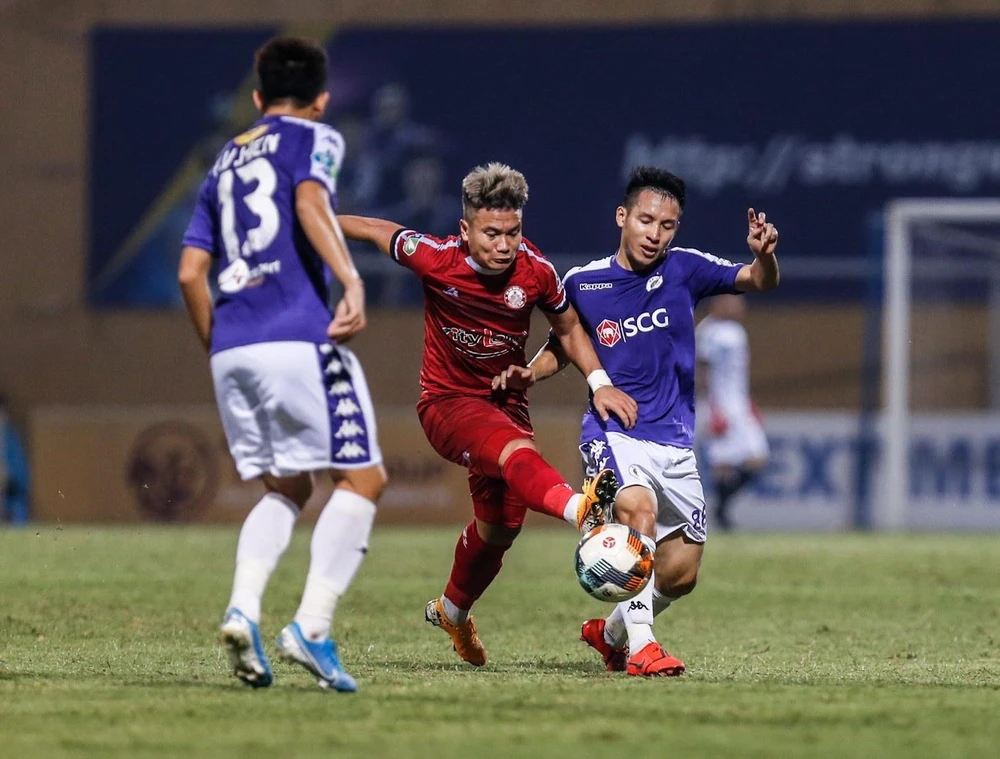 Trận tranh Siêu cúp Quốc gia giữa Hà Nội FC và Thành phố Hồ Chí Minh sẽ diễn ra vào ngày 1/3. (Ảnh: Trọng Đạt/TTXVN)