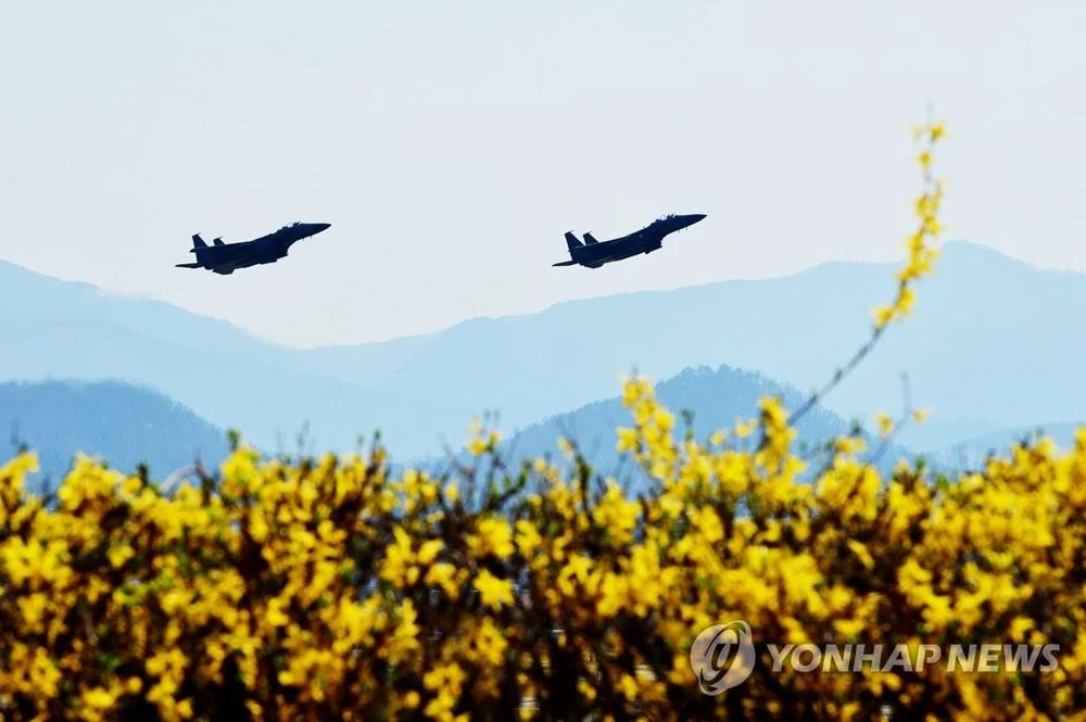 Máy bay F-15K của Hàn Quốc. (Nguồn: Yonhap)