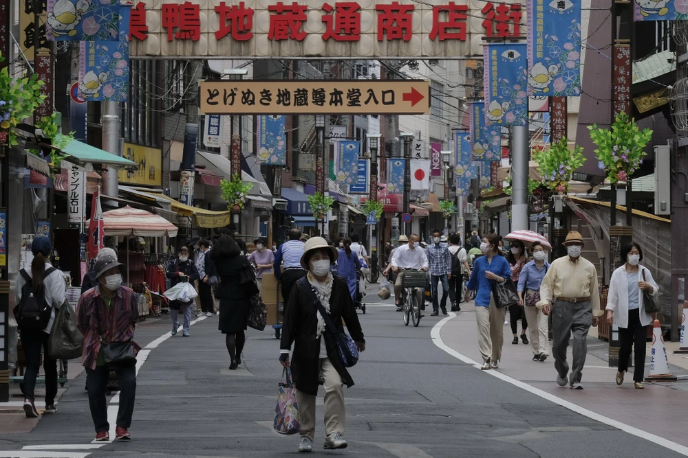 Quang cảnh đường phố tại Tokyo, Nhật Bản. (Ảnh: AFP/TTXVN)