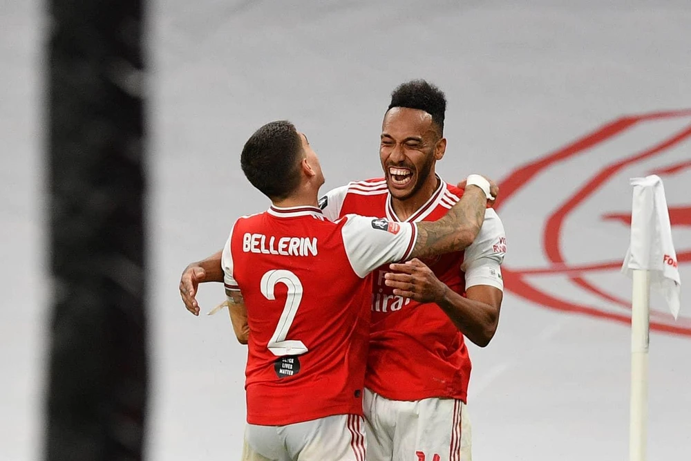 Aubameyang mang chiến thắng về cho Arsenal. (Nguồn: Getty Images)