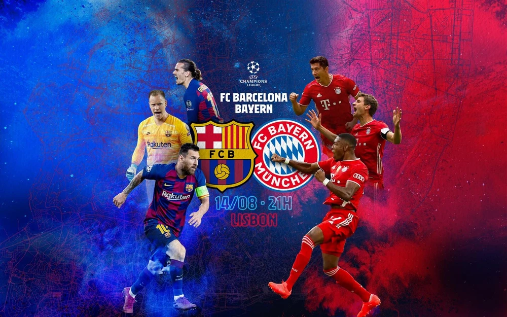 Barcelona-Bayern Munich, trận cầu tâm điểm vòng tứ kết Champions League.