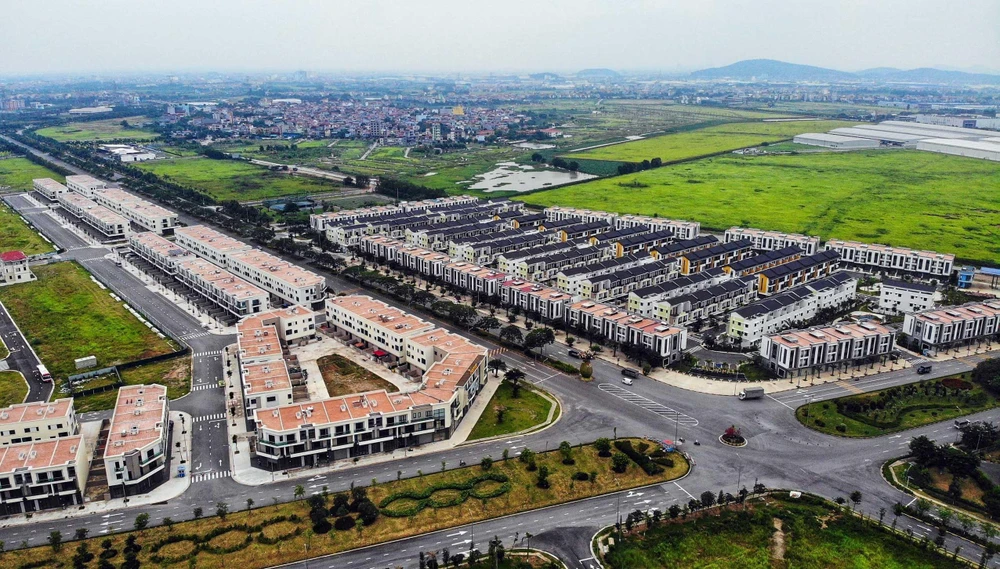 Một góc Khu công nghiệp và Đô thị VSIP Bắc Ninh với đầy đủ hạ tầng cơ bản. (Ảnh: Danh Lam/TTXVN)