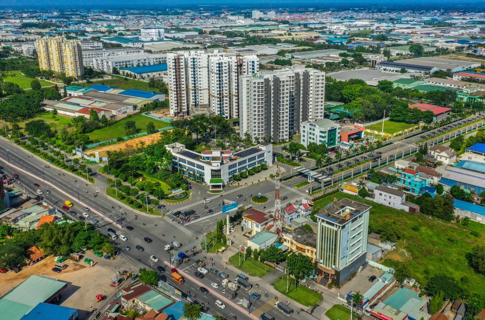 Một góc Khu công nghiệp Việt Nam-Singapore (VSIP1), thành phố Thuận An, tỉnh Bình Dương. (Ảnh: Chí Tưởng/TTXVN)