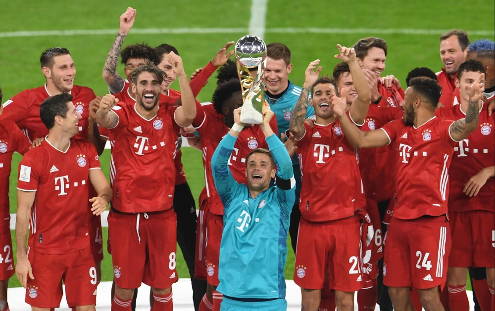 Bayern Munich lần thứ 5 nâng cúp trong năm 2020. (Nguồn: Getty Images)