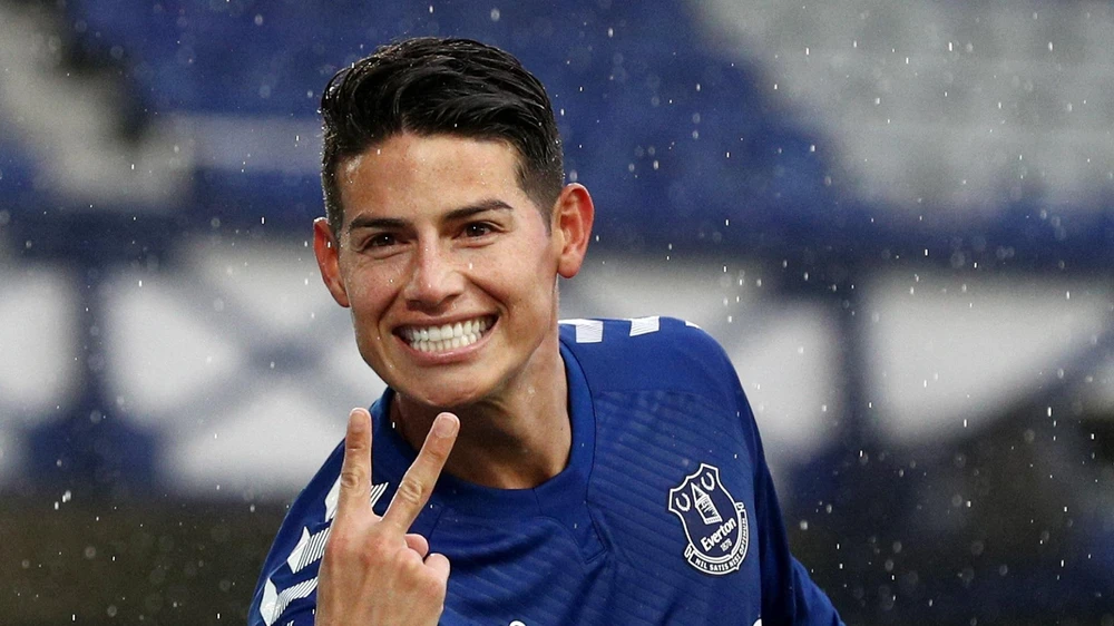 James mang chiến thắng về cho Everton. (Nguồn: Getty Images)